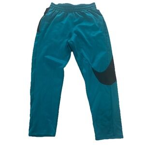 Y2K Nike Dri-FIT Joggers Men's M Teal Pants Big Swoosh Logo Tapered